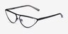 Loom Black MetalEyeglass Frames from EyeBuyDirect, Angle View