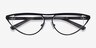 Loom Black MetalEyeglass Frames from EyeBuyDirect, Closed View