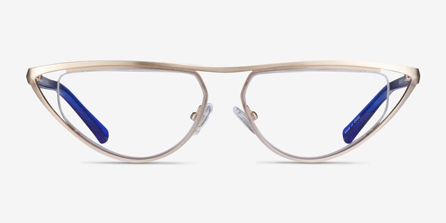 Loom Gold MetalEyeglass Frames from EyeBuyDirect, Front View