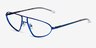 Proto Blue Black MetalEyeglass Frames from EyeBuyDirect, Angle View