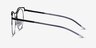 Proximo Black Silver MetalEyeglass Frames from EyeBuyDirect, Side View