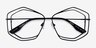 Magnet Shiny Black MetalEyeglass Frames from EyeBuyDirect, Closed View