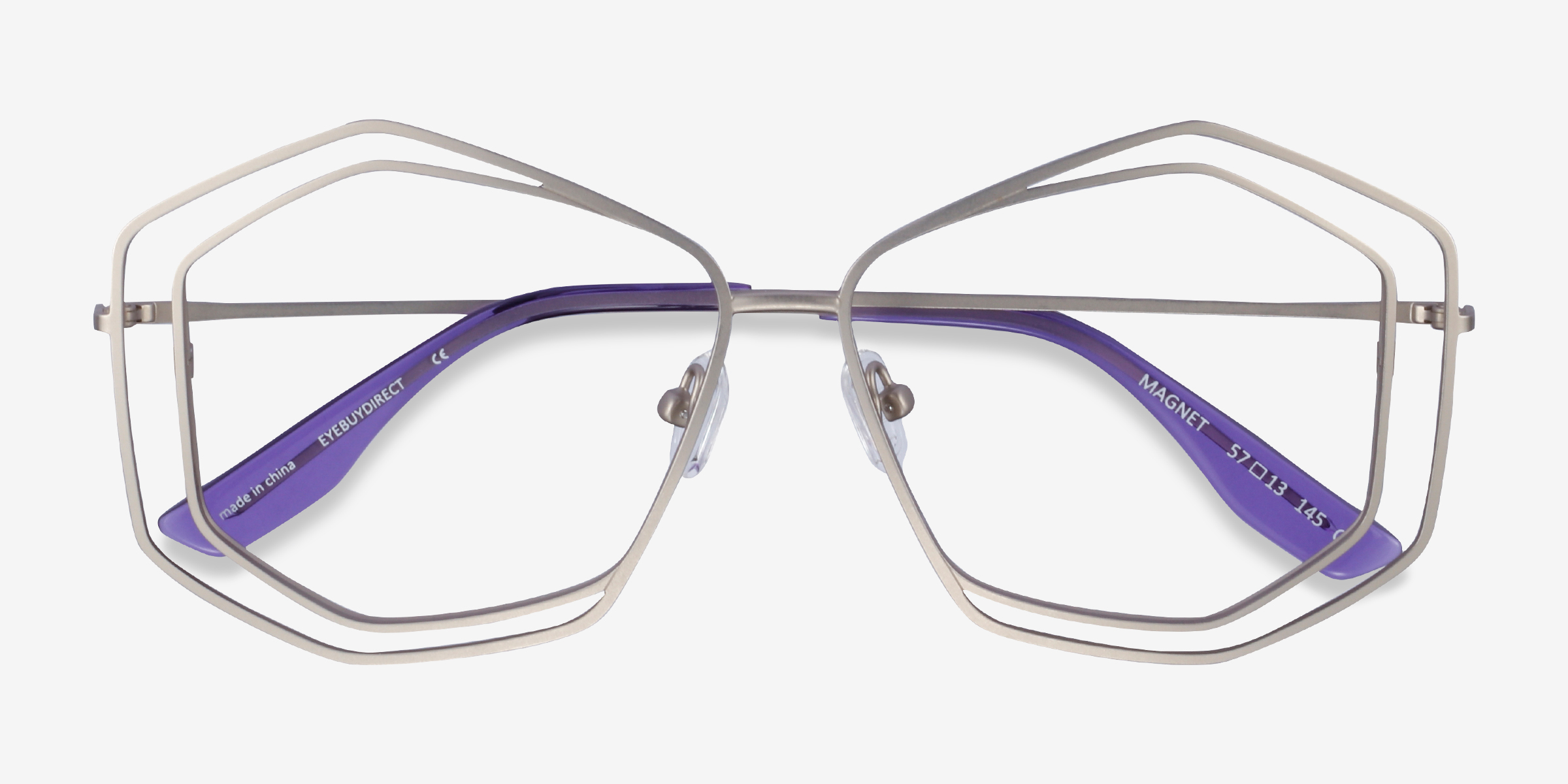 Geometric Matte Silver Glasses for Women Eyebuydirect Canada