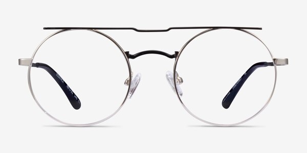 Essence Silver Black Métal Montures de lunettes de vue