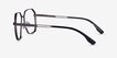 Met Gunmetal Blue MetalEyeglass Frames from EyeBuyDirect, Side View