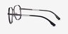 Met Gunmetal Blue MetalEyeglass Frames from EyeBuyDirect, Side View