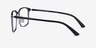 Financier Black MetalEyeglass Frames from EyeBuyDirect, Side View