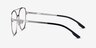Park Silver Black MetalEyeglass Frames from EyeBuyDirect, Side View