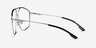 Station Silver MetalEyeglass Frames from EyeBuyDirect, Side View