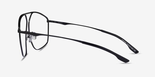 Station Black MetalEyeglass Frames from EyeBuyDirect, Side View