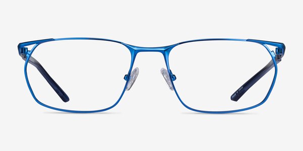 Careerist Blue Metal Eyeglass Frames
