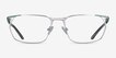Careerist Silver Green MetalEyeglass Frames from EyeBuyDirect, Front View