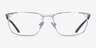 Careerist Silver Green MetalEyeglass Frames from EyeBuyDirect, Front View