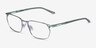 Careerist Silver Green MetalEyeglass Frames from EyeBuyDirect, Angle View