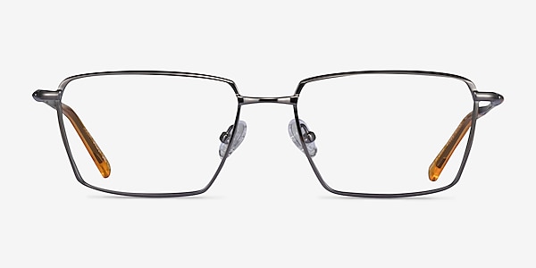 Fifth Gunmetal Yellow Metal Eyeglass Frames