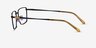 Fifth Black Yellow MetalEyeglass Frames from EyeBuyDirect, Side View