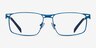 Nexus Blue MetalEyeglass Frames from EyeBuyDirect, Front View