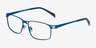 Nexus Blue MetalEyeglass Frames from EyeBuyDirect, Angle View