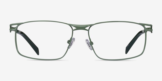 Nexus Green MetalEyeglass Frames from EyeBuyDirect, Front View