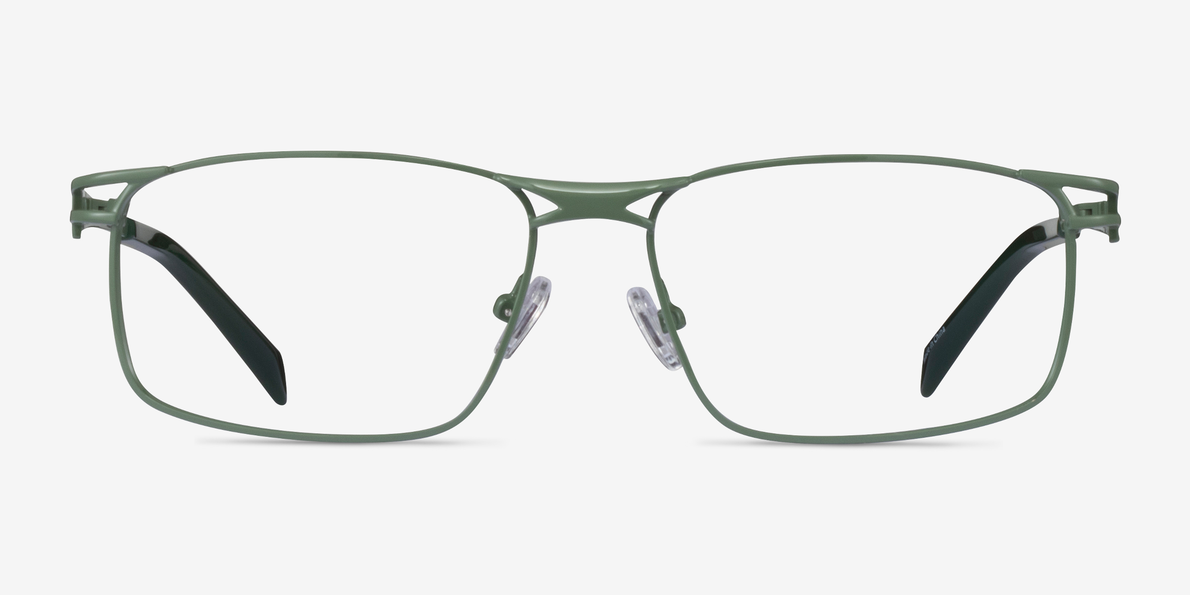 Nexus Rectangle Green Full Rim Eyeglasses Eyebuydirect