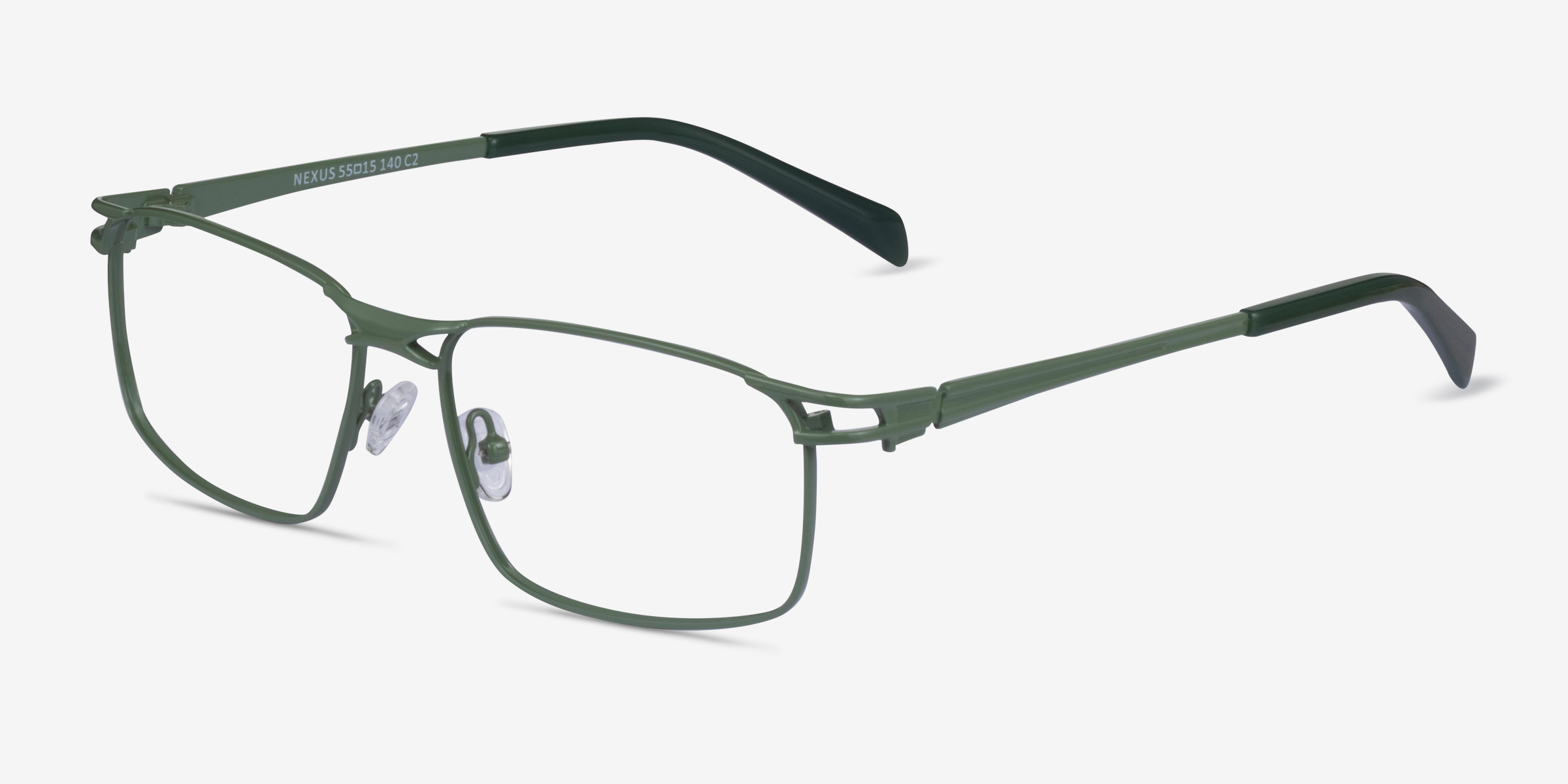Nexus Rectangle Green Full Rim Eyeglasses Eyebuydirect
