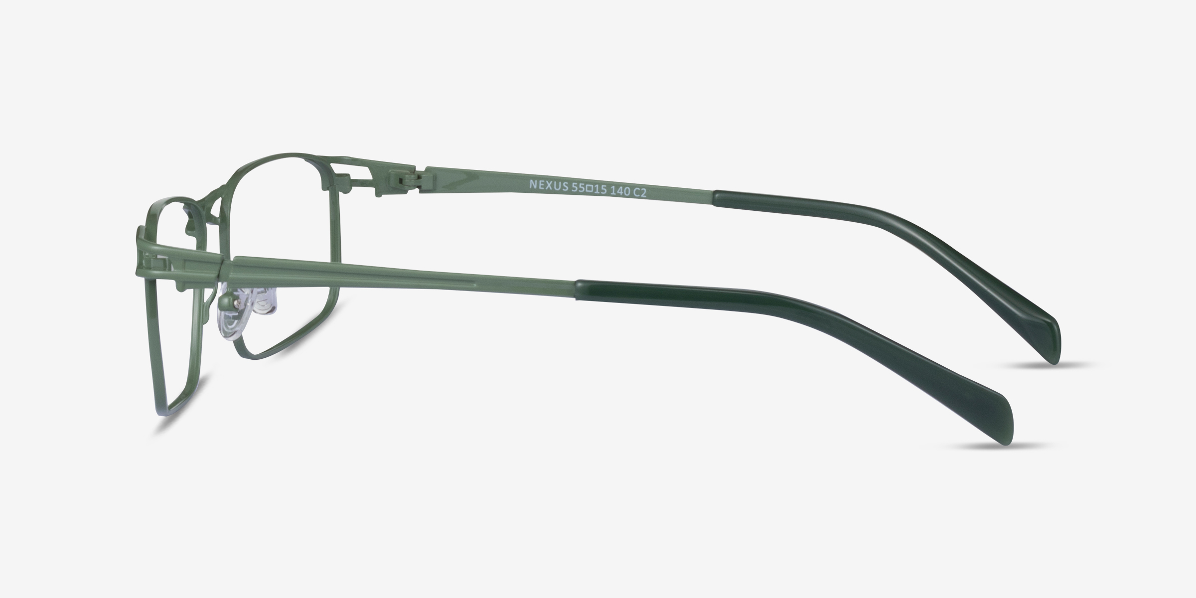 Nexus Rectangle Green Full Rim Eyeglasses Eyebuydirect