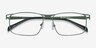Nexus Green MetalEyeglass Frames from EyeBuyDirect, Closed View