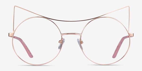 Singapura Rose Gold Metal Eyeglass Frames