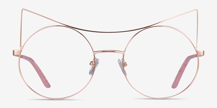 Singapura Rose Gold Metal Eyeglass Frames from EyeBuyDirect