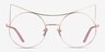 Singapura Rose Gold MetalEyeglass Frames from EyeBuyDirect, Front View