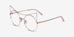 Singapura Rose Gold MetalEyeglass Frames from EyeBuyDirect, Angle View