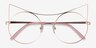 Singapura Rose Gold MetalEyeglass Frames from EyeBuyDirect, Closed View