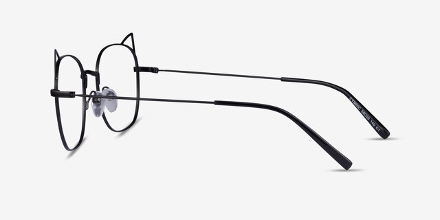 Cymric Black MetalEyeglass Frames from EyeBuyDirect, Side View