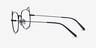 Cymric Black MetalEyeglass Frames from EyeBuyDirect, Side View