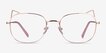 Cymric Rose Gold MetalEyeglass Frames from EyeBuyDirect, Front View