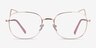 Cymric Rose Gold MetalEyeglass Frames from EyeBuyDirect, Front View