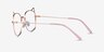 Cymric Rose Gold MetalEyeglass Frames from EyeBuyDirect, Side View