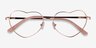 Dear Shiny Rose Gold MetalEyeglass Frames from EyeBuyDirect, Closed View