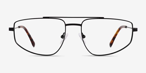 Cumulo Matt Black Metal Eyeglass Frames