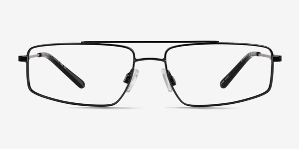 Altitude Shiny Black Metal Eyeglass Frames