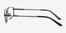 Altitude Shiny Black MetalEyeglass Frames from EyeBuyDirect, Side View