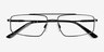 Altitude Shiny Black MetalEyeglass Frames from EyeBuyDirect, Closed View