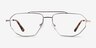 Foxtrot Shiny Gold Spotty Tortoise MetalEyeglass Frames from EyeBuyDirect, Front View
