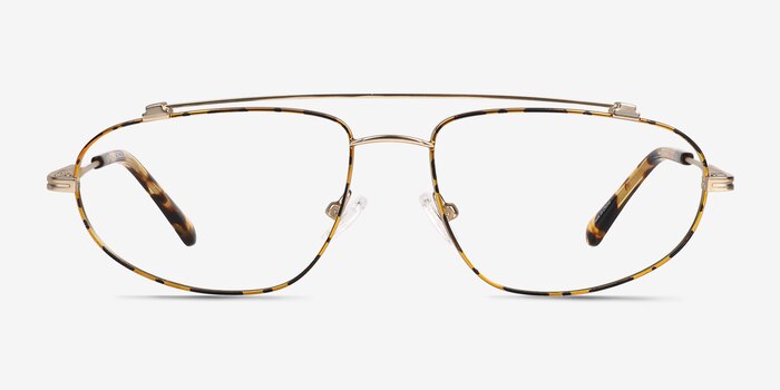 Uniform Satin Gold Metal Eyeglass Frames from EyeBuyDirect