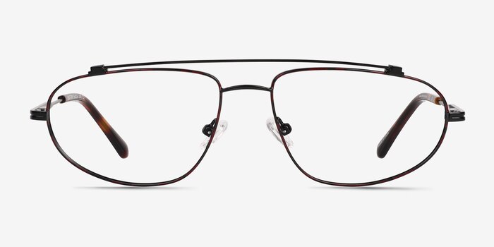 Uniform Matte Black Metal Eyeglass Frames from EyeBuyDirect