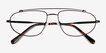 Uniform Matte Black MetalEyeglass Frames from EyeBuyDirect, Closed View