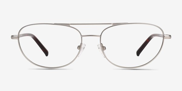 Vic Matt Silver Tortoise Metal Eyeglass Frames