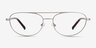 Vic Matt Silver Tortoise MetalEyeglass Frames from EyeBuyDirect, Front View