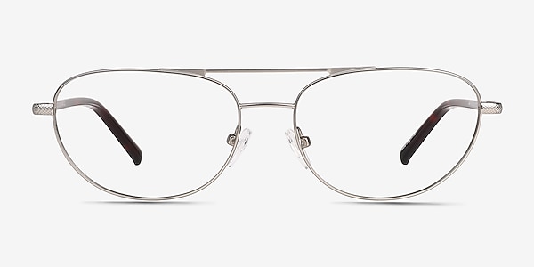 Vic Matt Silver Tortoise Metal Eyeglass Frames