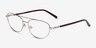 Vic Matt Silver Tortoise MetalEyeglass Frames from EyeBuyDirect, Angle View